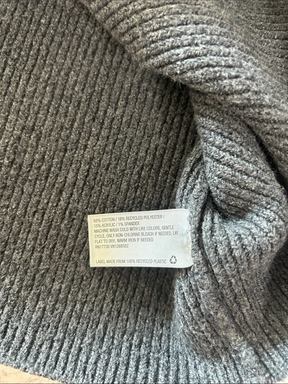 Universal Thread Grey Ribbed Tank Top Sweater - Picture 3 of 3